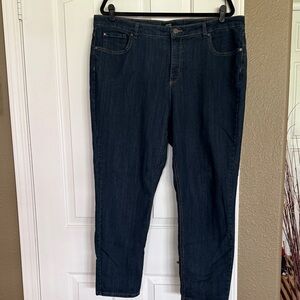 Dark Blue straight leg Lexington Ankle Jeans